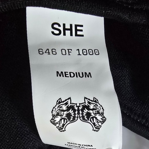 Darc Sport IYKYK Everson Seamless Sports Bra Black Wolf Graphic Medium - Picture 4 of 5